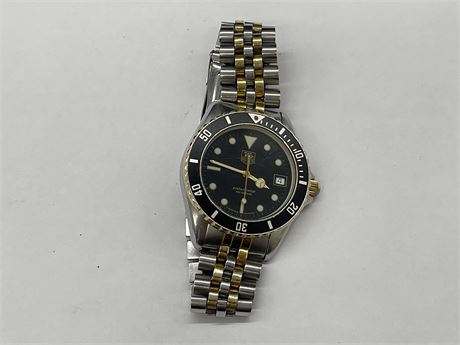 AUTHENTIC TAG HEUER PROFESSIONAL VINTAGE DIVER ESTATE WATCH - WORKS