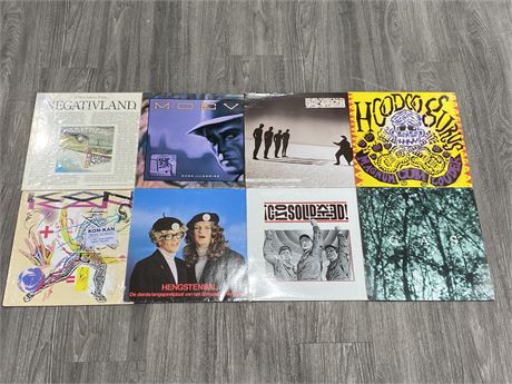 LOT OF 8 MISC. RECORDS - VG+