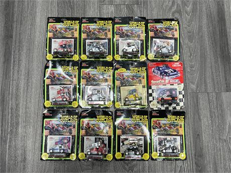 12 NOS RACING CHAMPIONS 1/64 SCALE DIECAST CARS