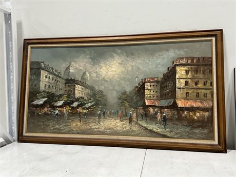 ORIGINAL SIGNED OIL ON CANVAS PAINTING (53”x29”)