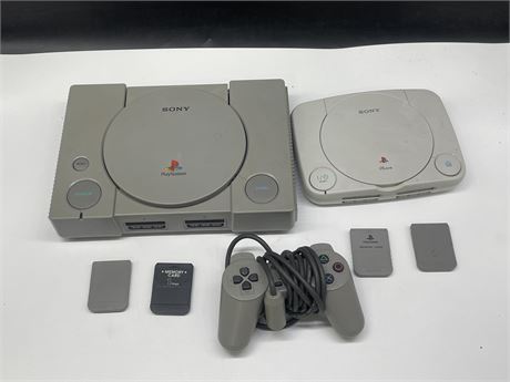 2 PLAYSTATION 1 CONSOLES (UNTESTED)