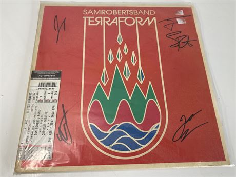 SIGNED SAME ROBERTS RECORD & CONCERT TICKET