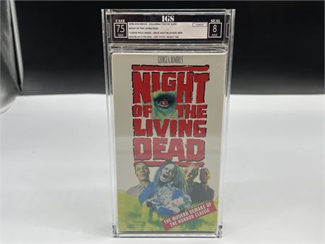 IGS GRADE 7.5 SEALED VHS - NIGHT OF THE LIVING DEAD