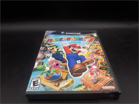MARIO PARTY 7 - SLIGHTLY SCRATCHED - TESTED & WORKING - GAMECUBE