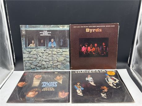 4 THE BYRDS RECORDS - EXCELLENT (E)