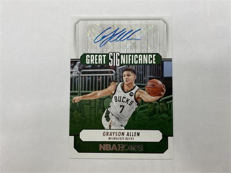 2022/23 GRAYSON ALLEN GREAT SIGNIFICANCE NBA HOOPS CARD