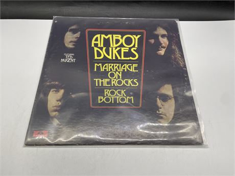 AMBOY DUKES - MARRIAGE ON THE ROCKS • ROCK BOTTOM - VG (SLIGHTLY SCRATCHED)