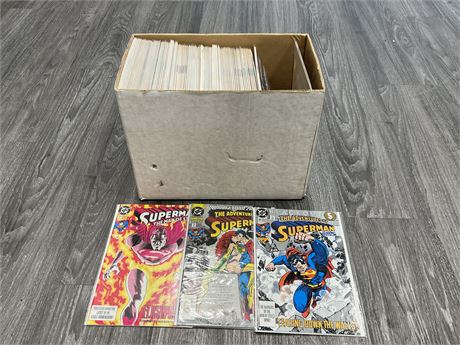 BOX OF SUPERMAN COMICS