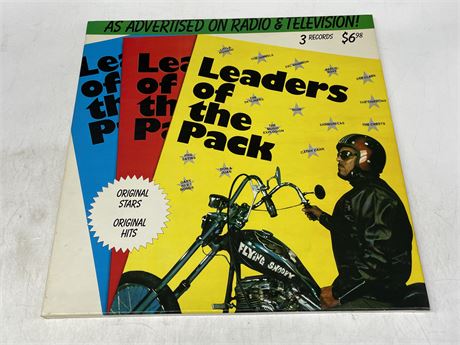 LEADERS OF THE PACK 3 LP BOX SET - EXCELLENT (E)
