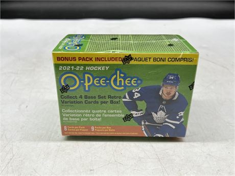 SEALED 2021/22 NHL OPC CARD BOX