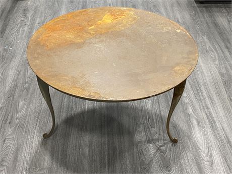 ROUND METAL TABLE (30”X17”)