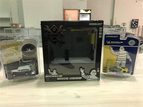 3 NEW GREENLIGHT MICHELIN LIMITED ADDITION COLLECTABLES
