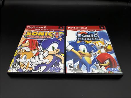 SONIC HEROES & SONIC MEGA COLLECTION (PS2)