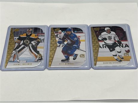 3 NHL ROOKIE CARDS