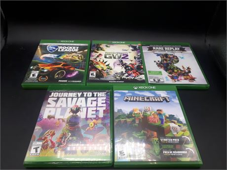 COLLECTION OF XBOX ONE GAMES - VERY GOOD CONDITION