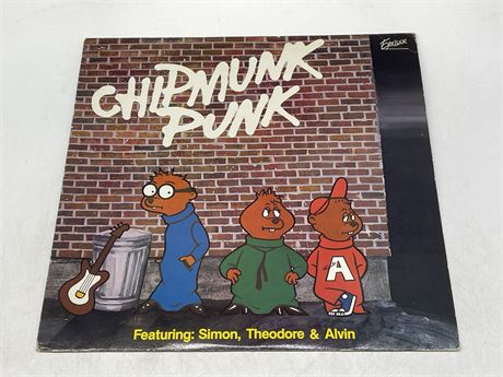 THE CHIPMUNKS - CHIPMUNK PUNK - EXCELLENT (E)
