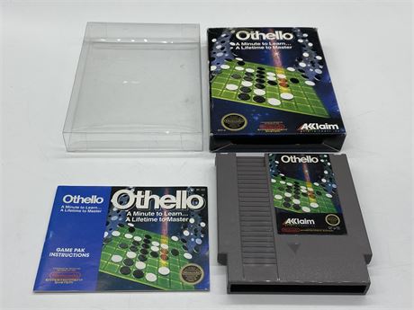 OTHELLO - NES COMPLETE W/BOX & MANUAL - EXCELLENT CONDITION
