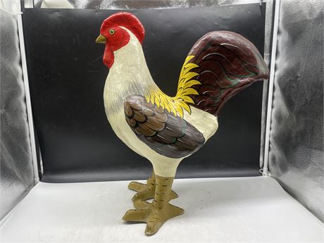 LARGE PAPER MACHIE ROOSTER 21”