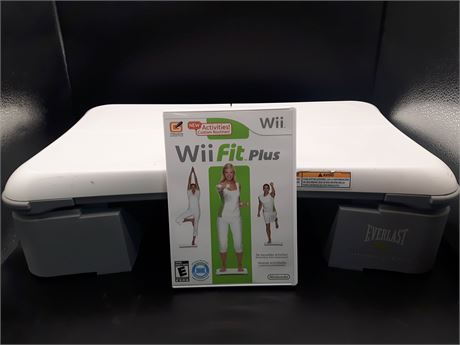 WII FIT PLUS WITH EVERLAST AEROBIC STEP - VERY GOOD CONDITION