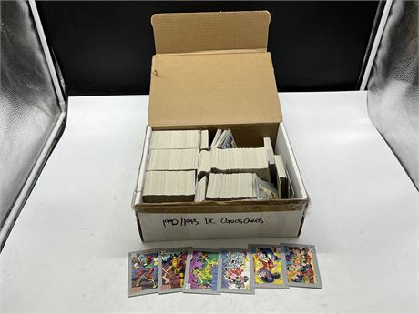 BOX OF 1990s DC COMICS CARDS