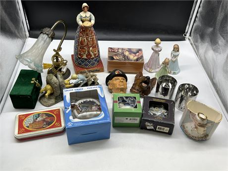 LOT OF HOME DECOR / COLLECTABLES - SOME VINTAGE