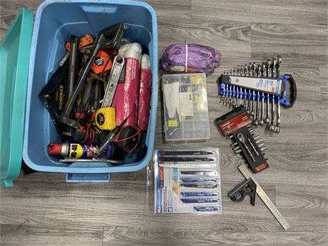 LOT OF MISC TOOLS & ACCESSORIES