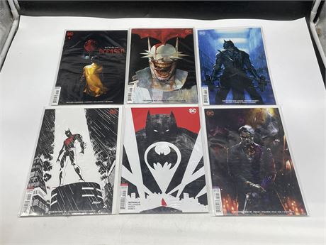 6 VARIANT COVER BATMAN COMICS