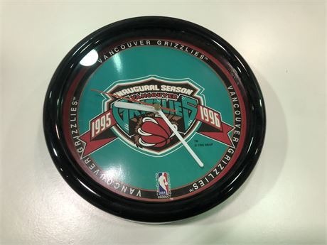 VANCOUVER GRIZZLIES INAUGURAL SEASON 1995-1996 TIME CLOCK (WORKING)