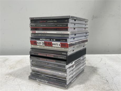 17 HARD ROCK CDS - EXCELLENT COND.