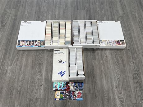 3 BOXES OF 1989-90 / 2000’s-2021’s HOCKEY CARDS - OVER 6000 CARDS