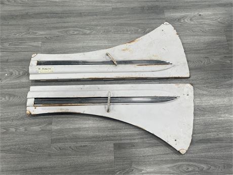 1938 PLYMOUTH HOOD SIDES - 38”x16”