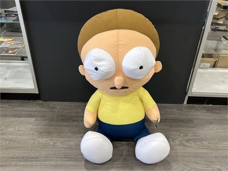 (NEW) VERY LARGE RICK & MORTY PLUSH (30” tall)