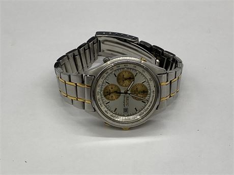 SEIKO CHRONOGRAPH WATER RESISTANT WATCH - WORKS