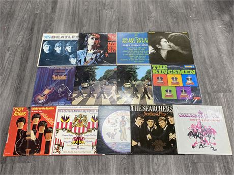 13 BEATLES + OTHER RECORDS - CONDITION VARIES