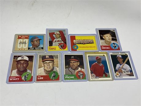 9 MISC MLB CARDS (7 - 1960s)