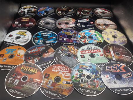 COLLECTION OF PS2 GAMES - DISC ONLY