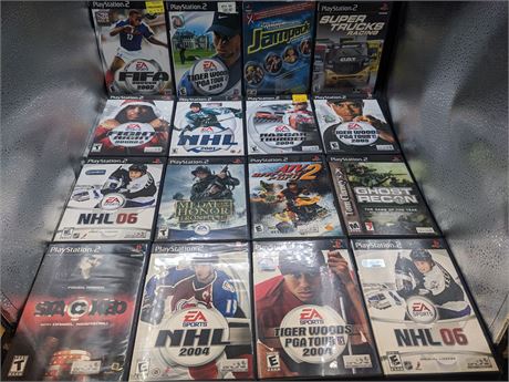16 PS2 GAMES - VERY GOOD CONDITION