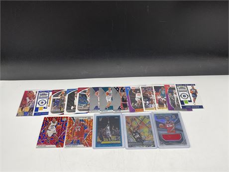 LOT OF MISC BASKETBALL CARDS - INC. JOHN WALL PATCH /99 CARD