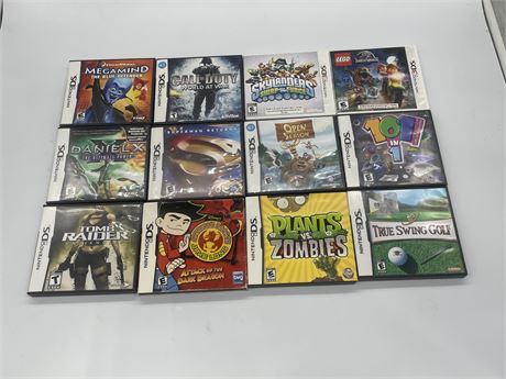 12 MISC DS/3DS GAMES