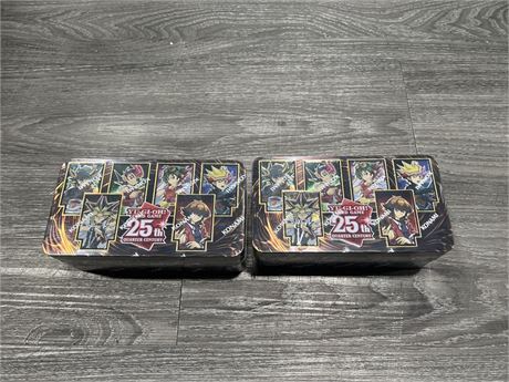 2 SEALED YU-GI-OH DUELING HEROES 25TH ANNIVERSARY TINS