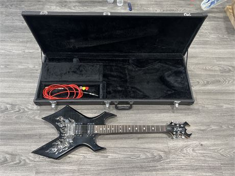 B.C. RICH SPECIAL EDITION “THE WARLOCK” ELECTRIC GUITAR W/ HARD CASE -