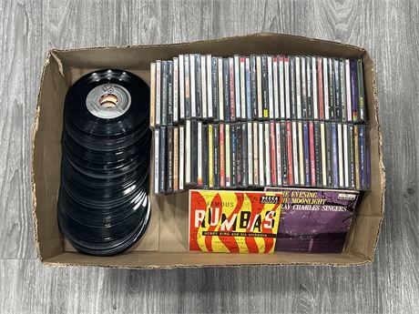 LOT OF CDS & 45’s