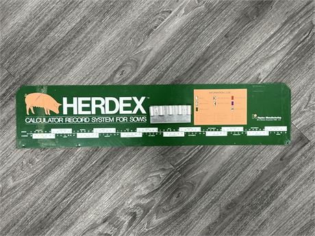 HERDEX FARM METAL SOW SIGN (30”x7”)
