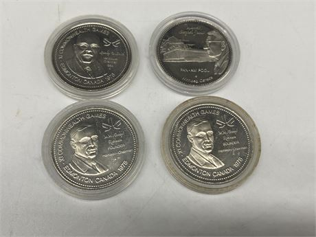 4 CANADIAN COLLECTABLE DOLLARS