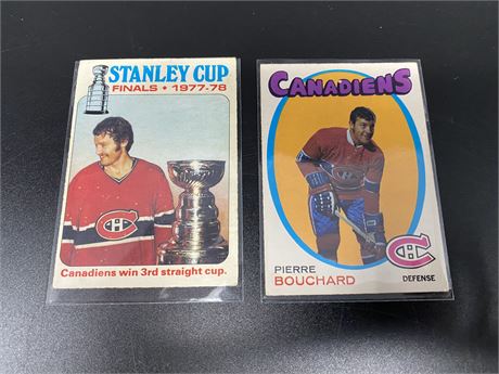 2 - 1970s CANADIANS CARDS