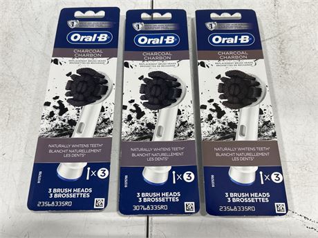 (NEW) ORAL-B CHARCOAL BRUSH HEADS
