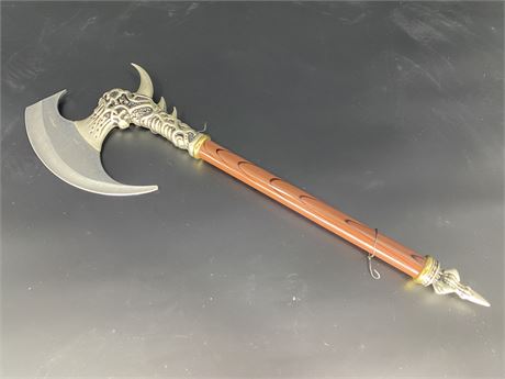 SPIKED STAINLESS STEEL AXE (Olympia brand, 23” long)
