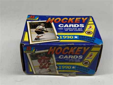COMPLETE 1990 NHL BOWMAN PREMIER EDITION CARD BOX