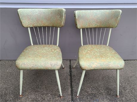 2 MCM VINTAGE CHAIRS (32"Height)
