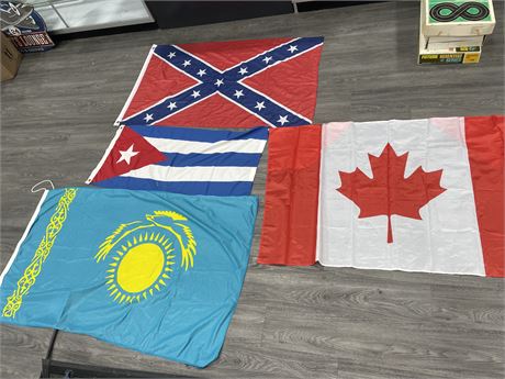 FLAGS - REPUBLIC OF KAZAKHSTAND, CANADA + MORE